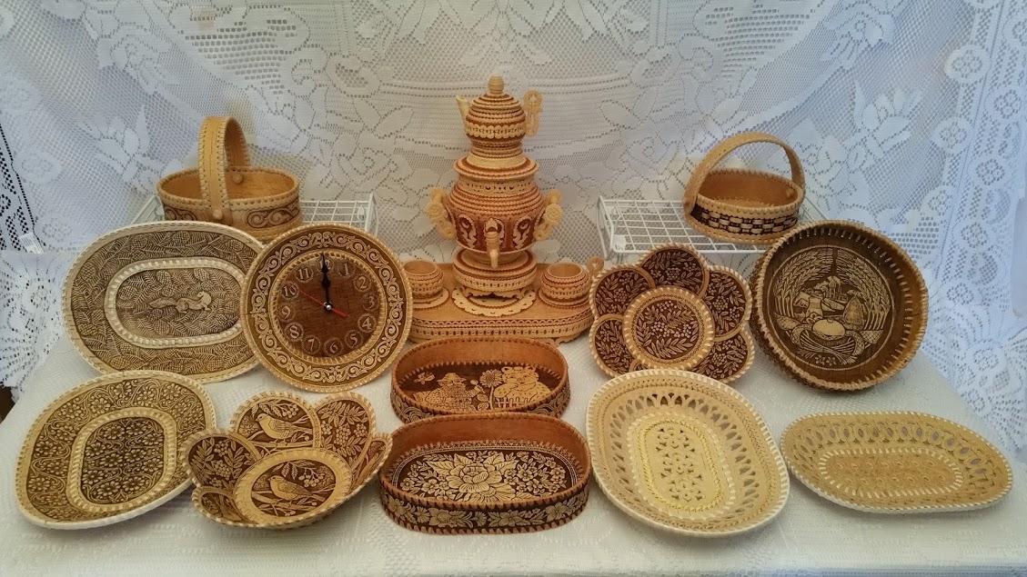 Items made of Russian birch bark - Beresta