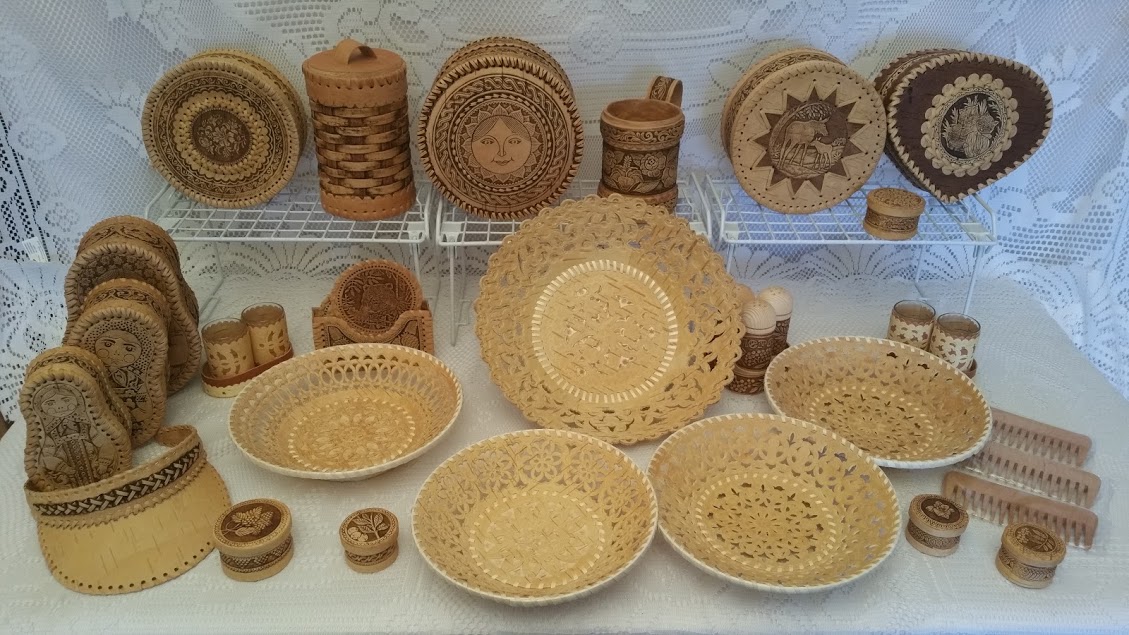 Items made of Russian birch bark - Beresta