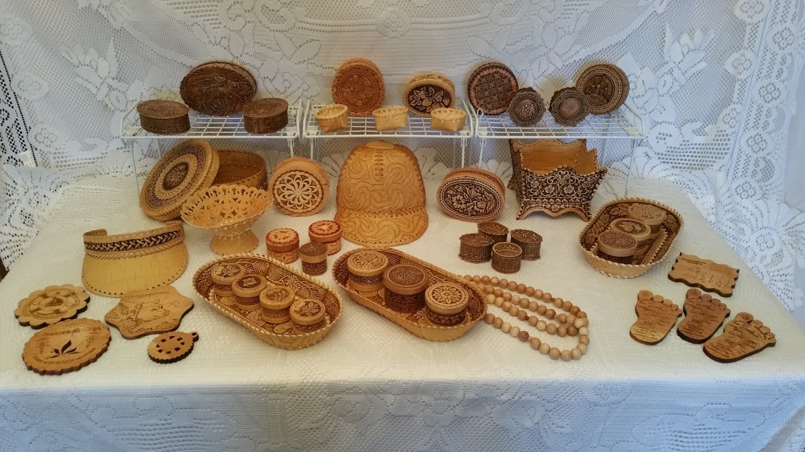 Items made of Russian birch bark - Beresta