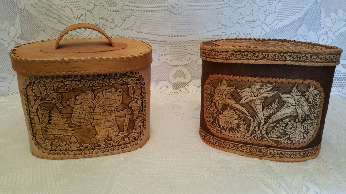 Items made of Russian birch bark - Beresta